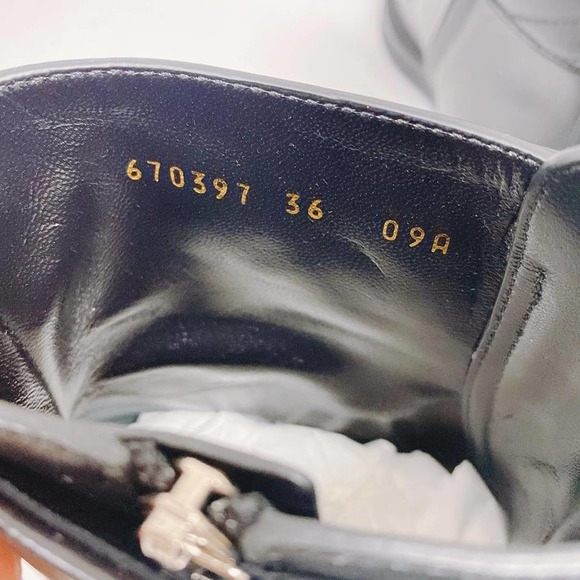 GUCCI Marmont GG logo leather boots - Picture 7 of 9